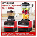 Silver Crest Industrial Blender (8500W, 2L, 2 Jars)