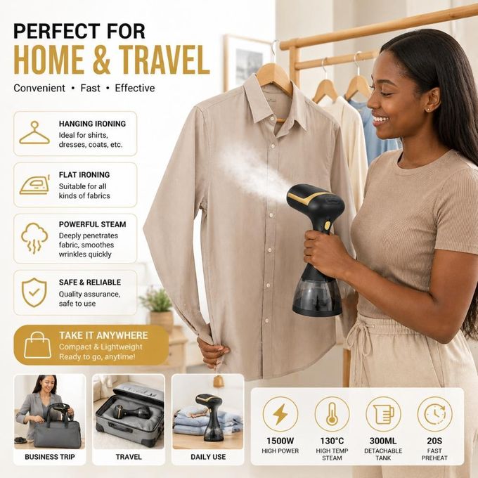 Addigoes Portable Handheld Garment Steamer
